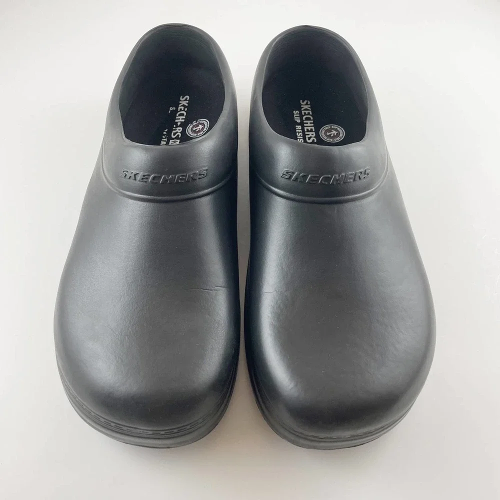 Skechers Men’s Work Slip-on Slip Resistant  Casual Clog - Picture 2 of 10